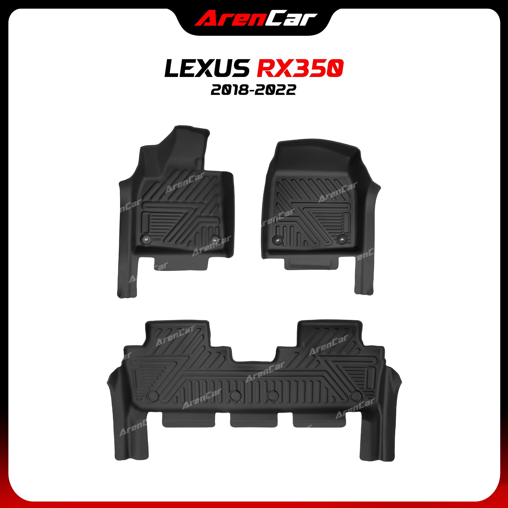 Thảm Lót Sàn Ô Tô TPE Khuôn Đúc Lexus RX350