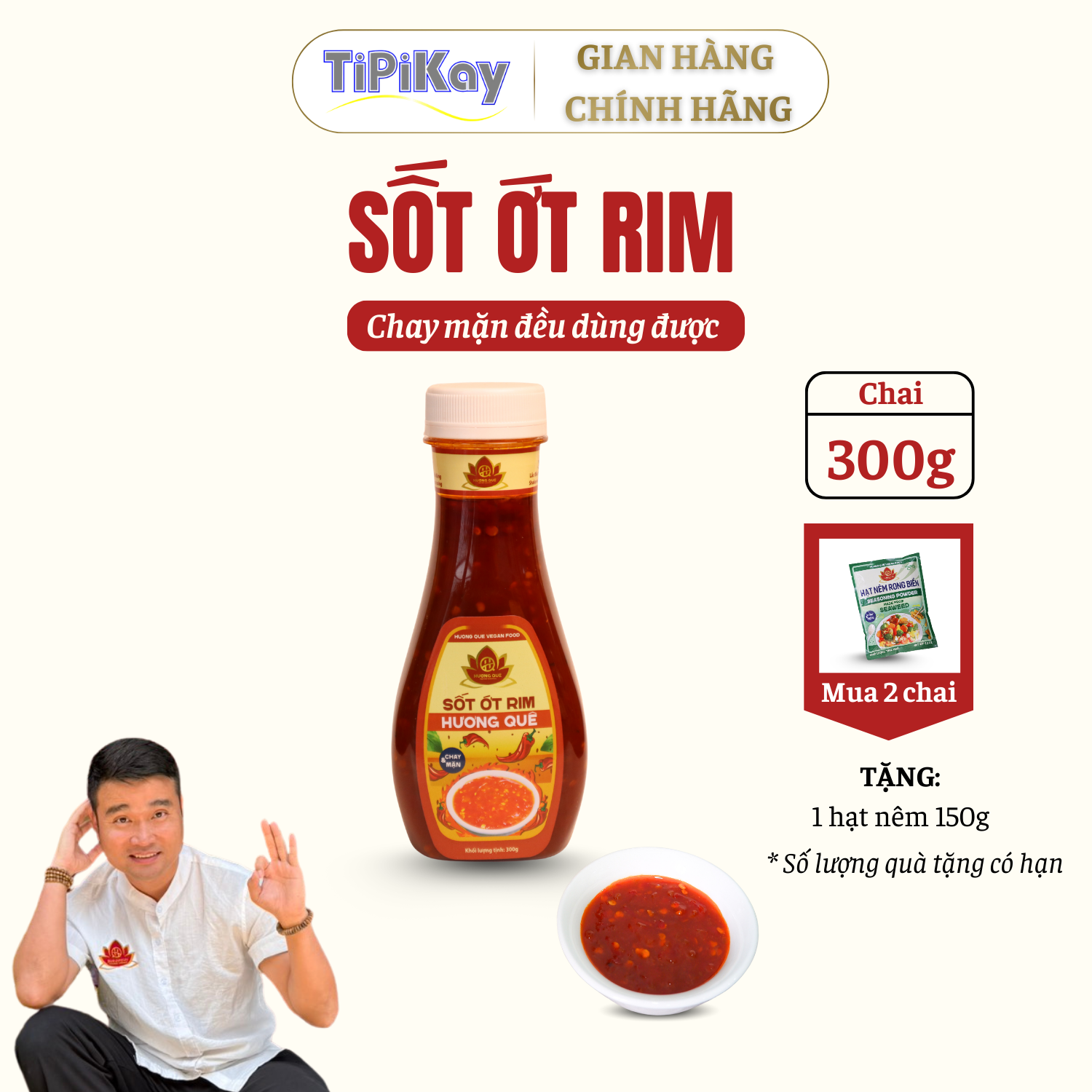 Sốt Ớt Rim Hương Quê 300g TP300GSORHQ