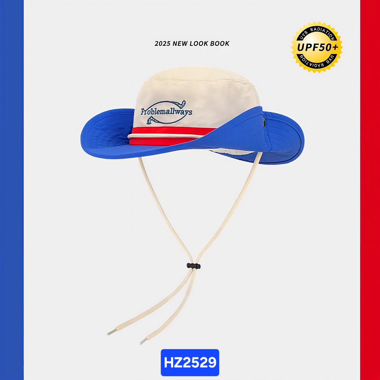 Mũ bucket vành rộng leo núi, trekking phối nhiều màu HZ2529_thumbnail_10