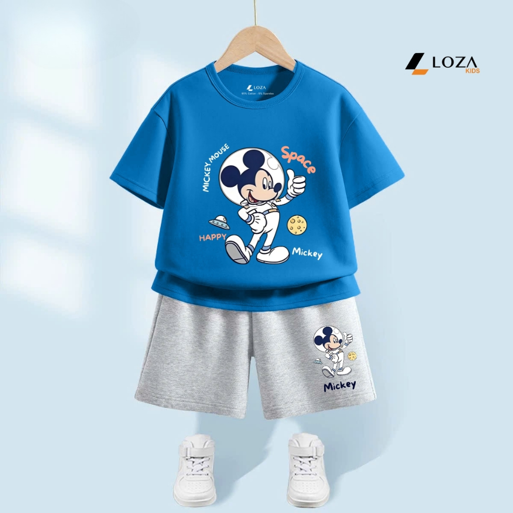 Bộ đồ bé trai in hình Mickey -  Loza Kids SB378_thumbnail_0