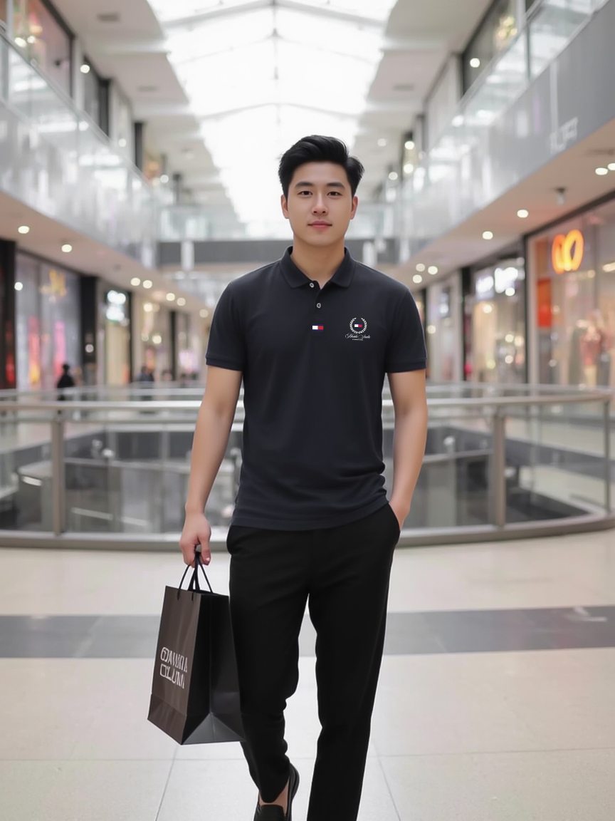Áo polo nam form vừa 1919 Miucho Iconic vải cá sấu đứng form thoáng mát in mix_thumbnail_4