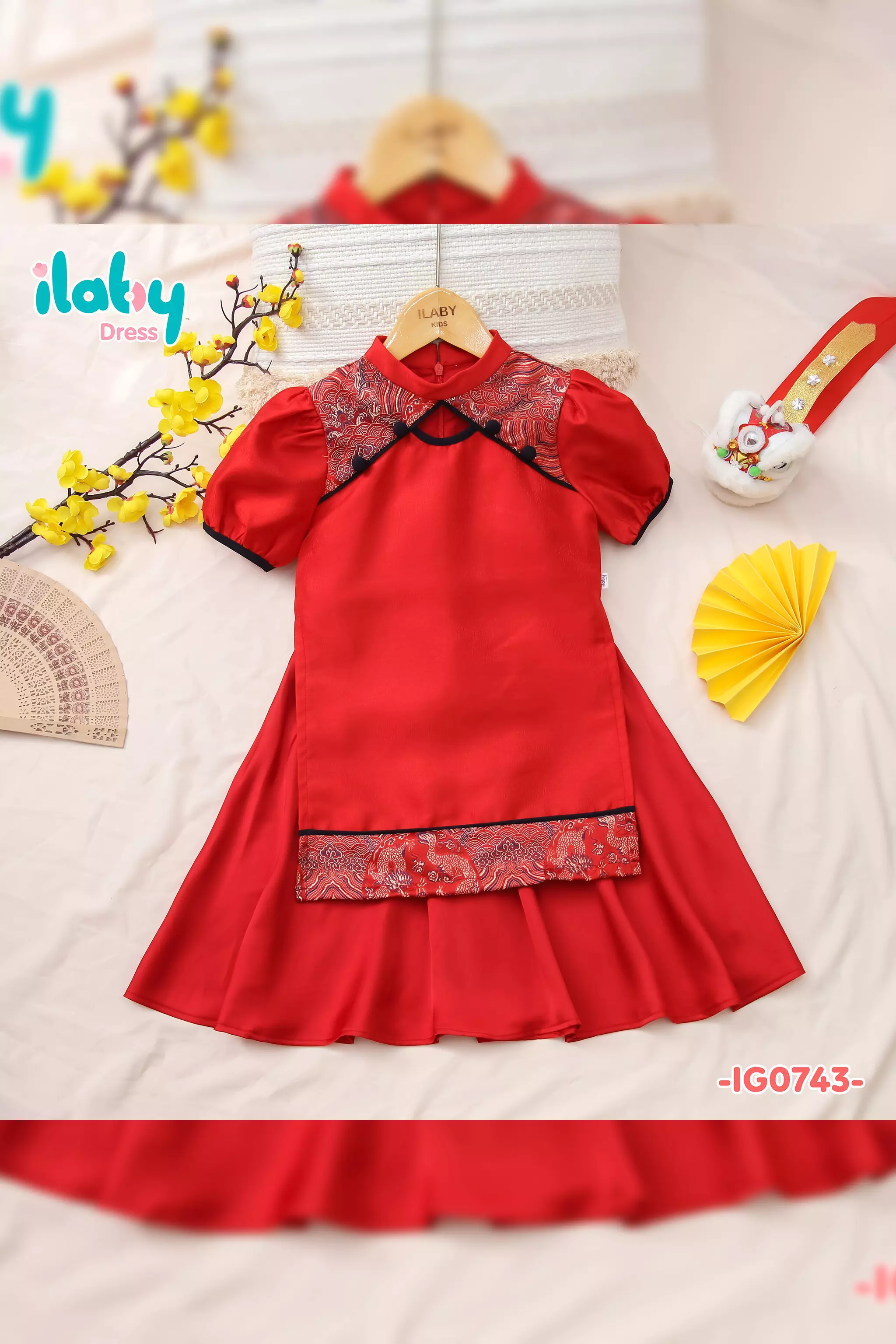 Áo dài bé gái phối gấm_thumbnail_0