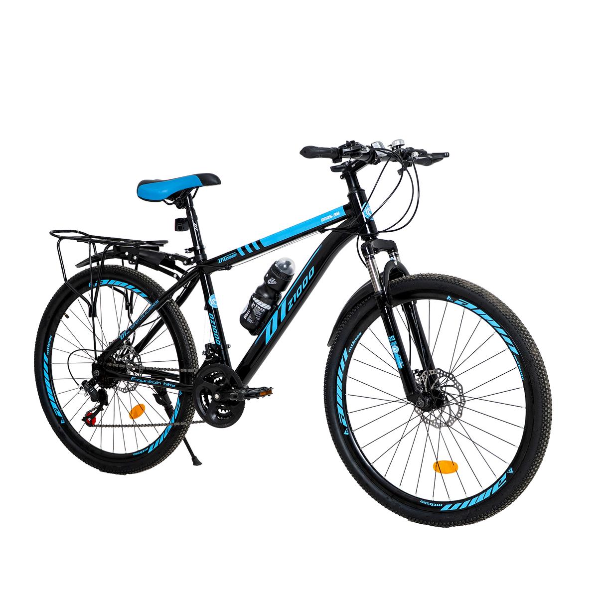 Xe đạp dtz1000 vành nan màu xanh