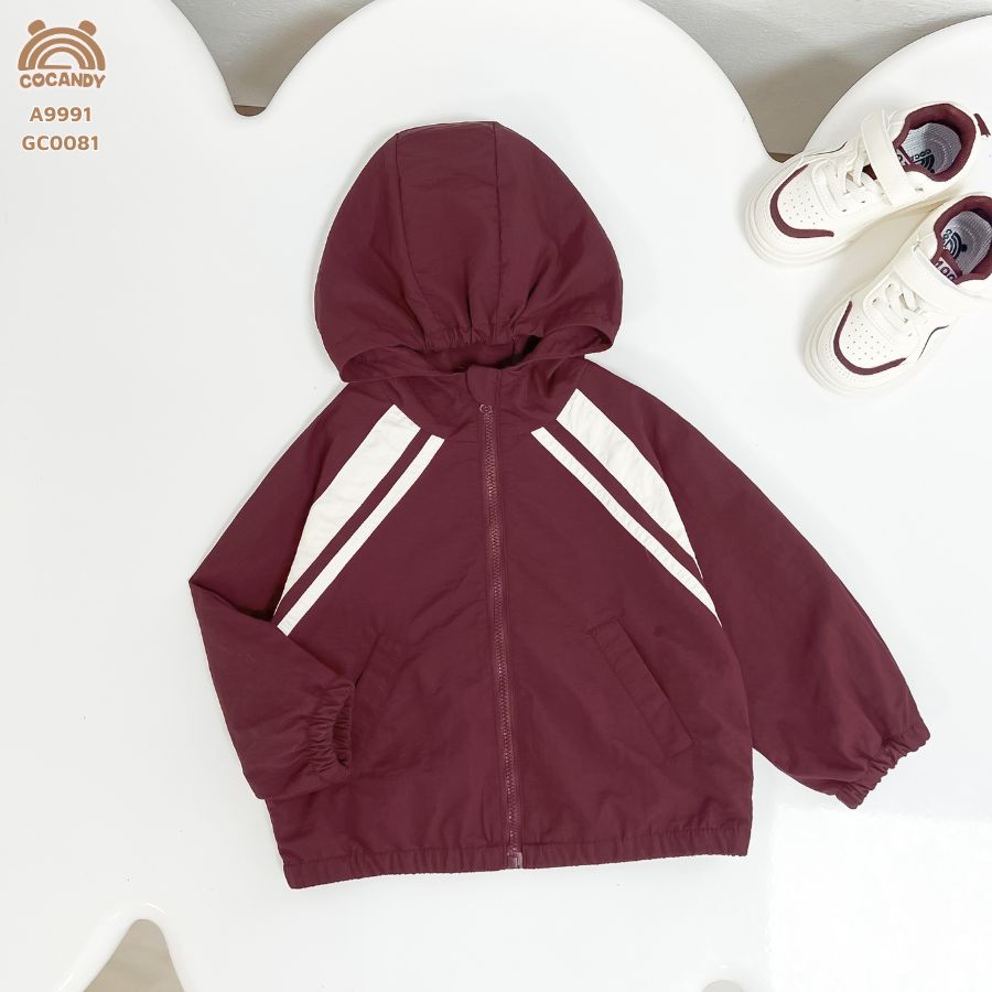 Áo khoác gió ĐỎ phối nẹp be_thumbnail_3