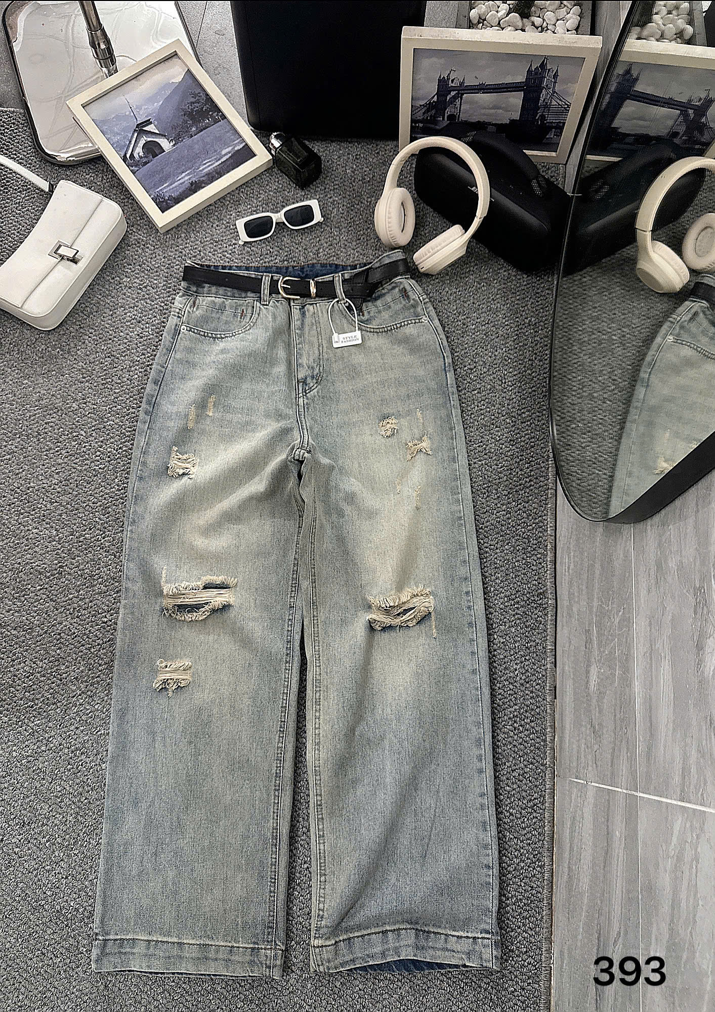 BIGSIZE- Quần jean suông rách T- QJ393_thumbnail_6