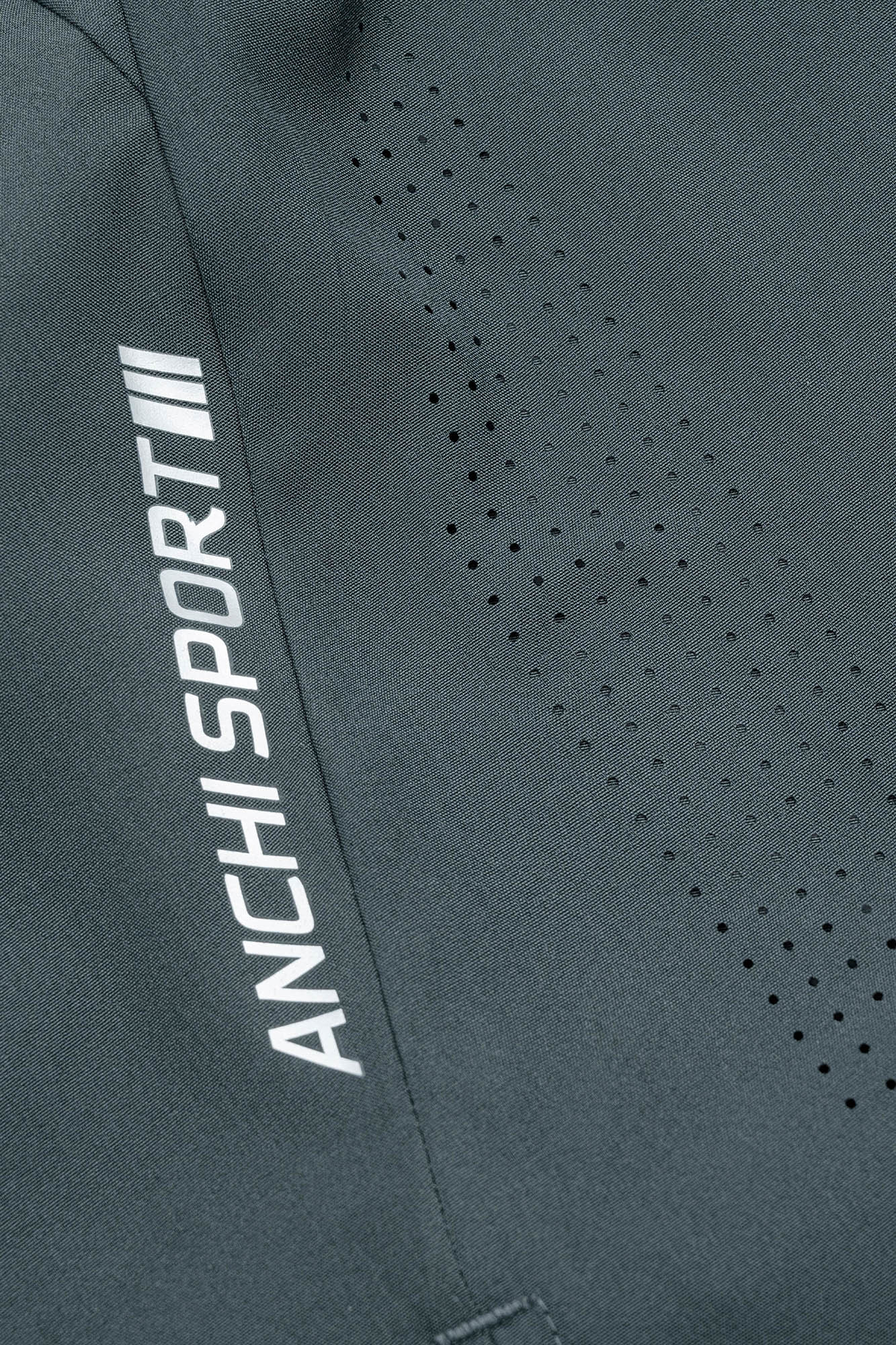 Quần Soọc Gió Thể Thao Laser Nam Trung Niên ANCHI Dáng Suông Dài Trên Gối Màu Ghi Đậm