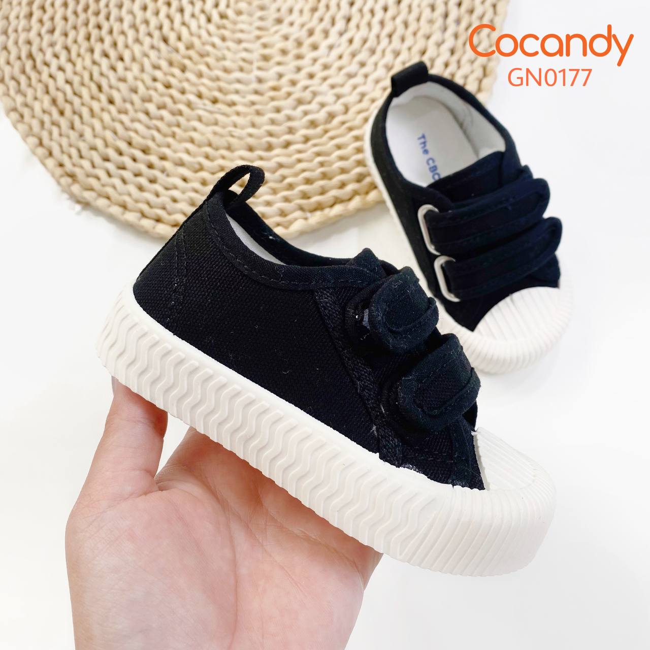 Giầy nhập L2 ĐEN đế TRẮNG C00131