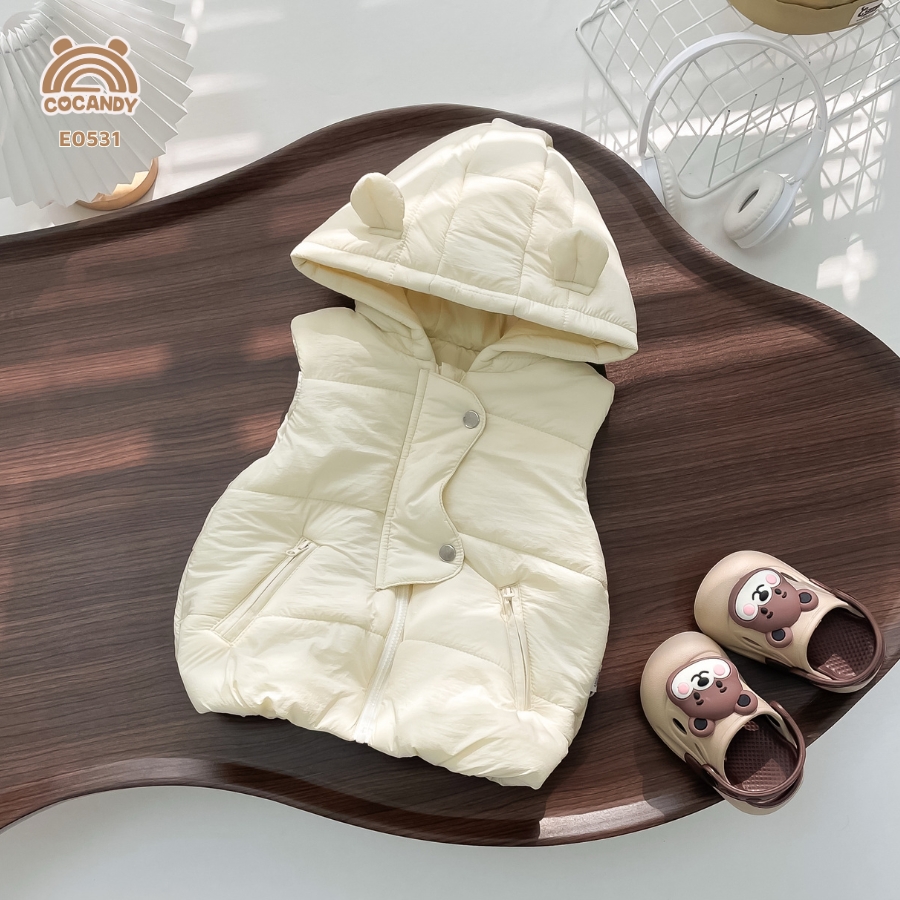 Áo gile phao BE phối tai 2 túi khoá_thumbnail_2