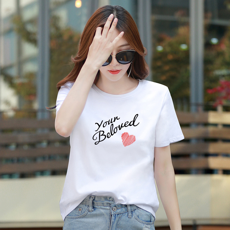 [Form Rộng] Áo thun trắng dáng rộng in chữ - Áo phông nữ trắng form rộng LOZA G0048_thumbnail_1