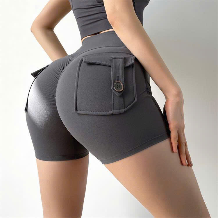 Quần Đùi Thể Thao Lulu Túi Hộp, Dáng Ôm Body, Có Chun Mông Hack Dáng_thumbnail_9