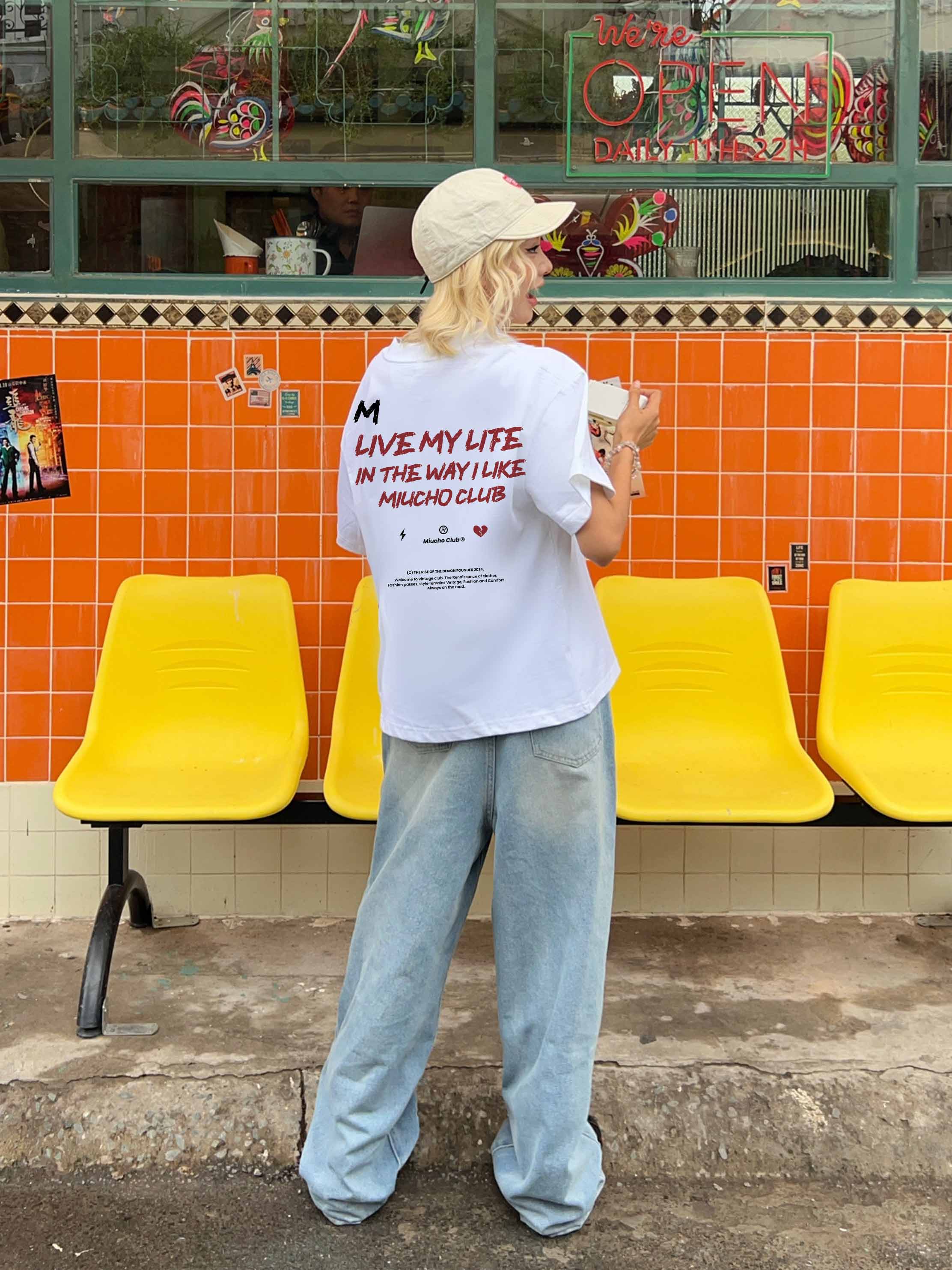 Áo phông nam form boxy vải 2C 250gsm AXD1610 Miucho Club Local Brand in mix_thumbnail_2