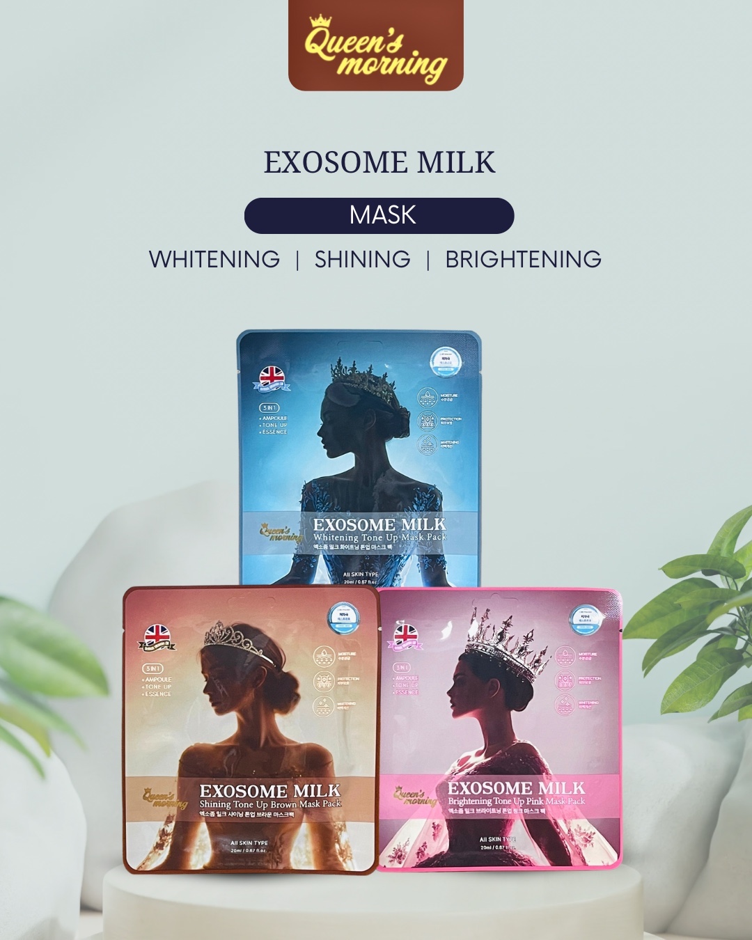 [MN4] COMBO 10 MIẾNG MẶT NẠ QUEEN’S MORNING