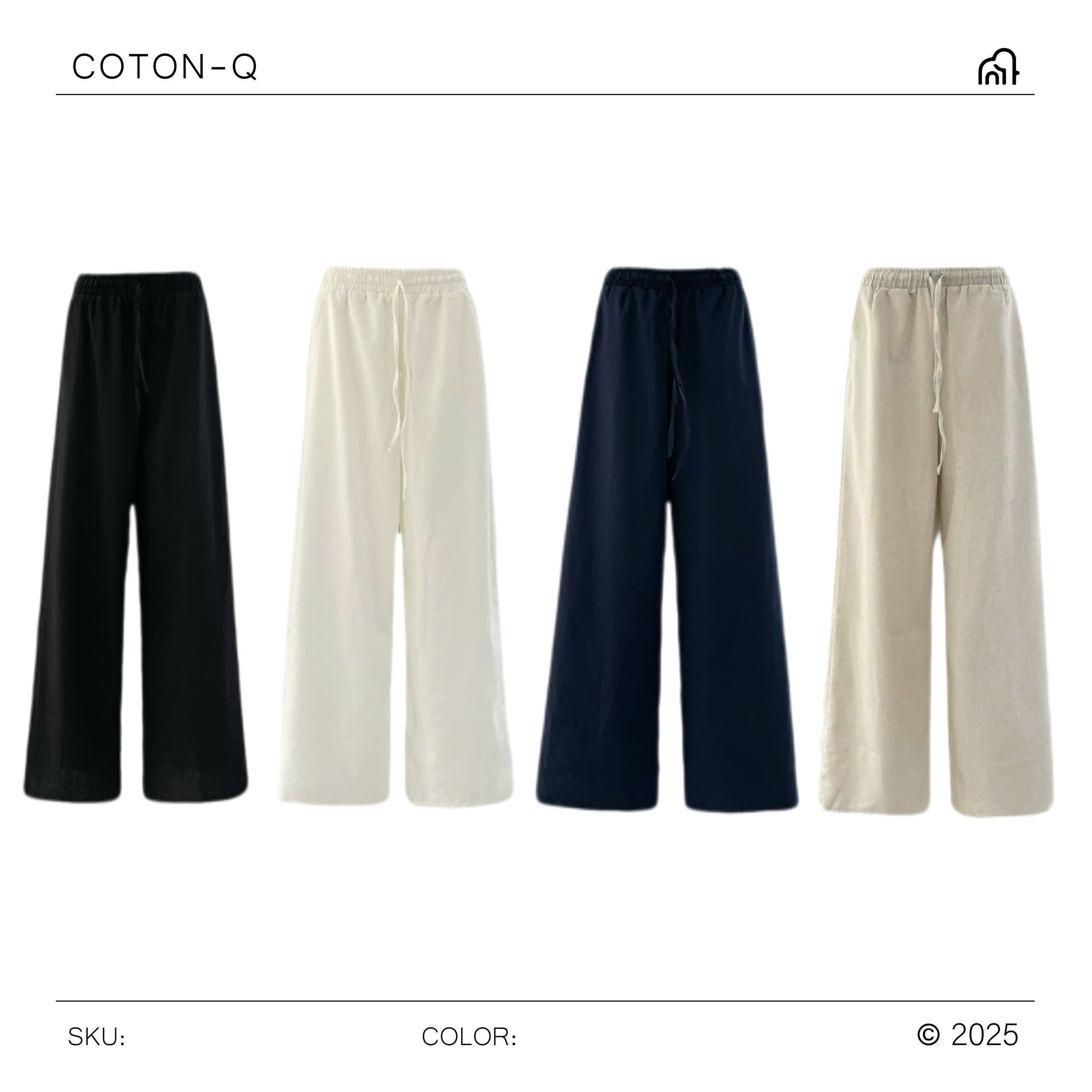 Quần linen lưng thun ( ĐEN )_thumbnail_13