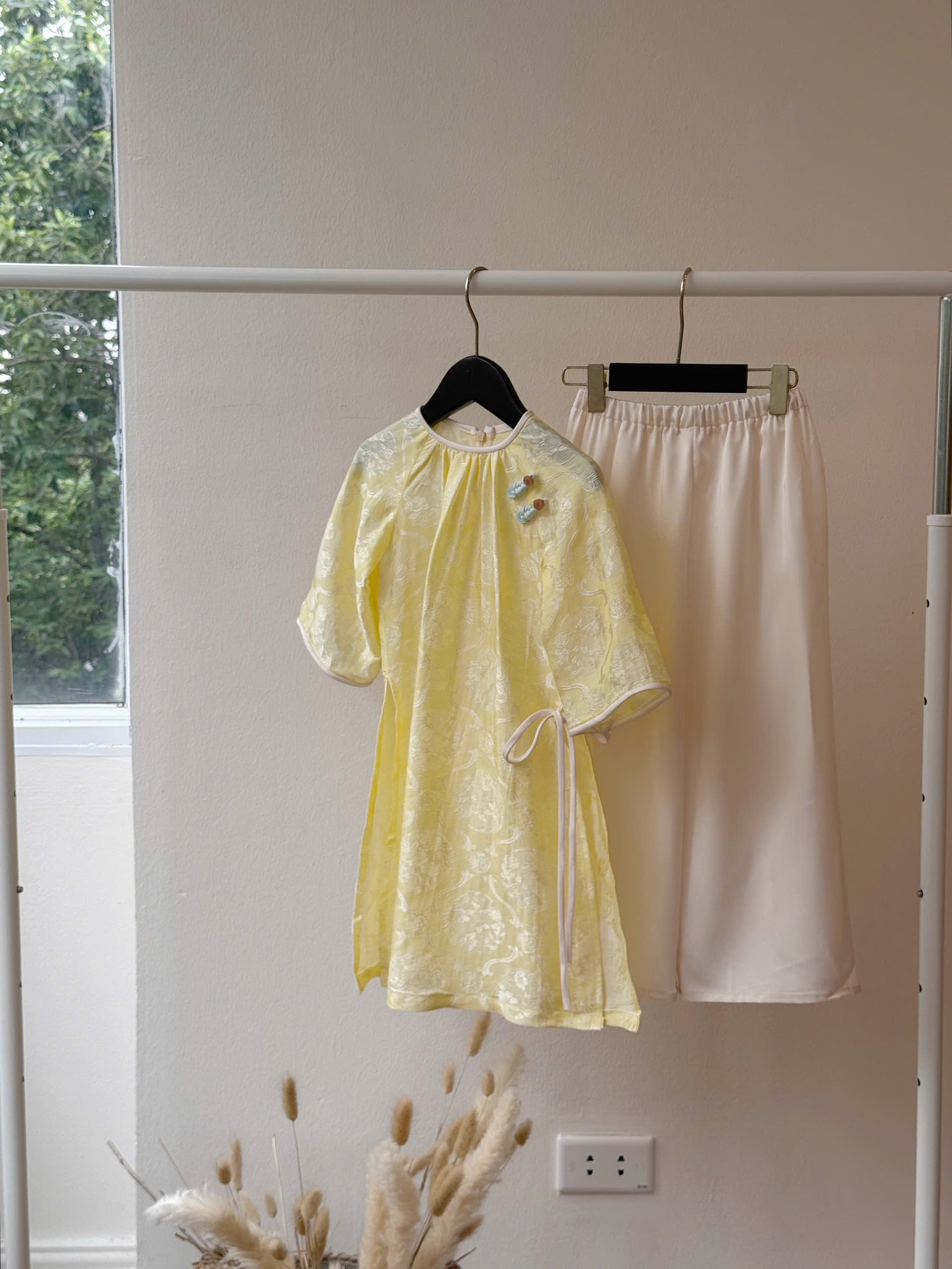 Áo Dài Hoa Viên Người Lớn