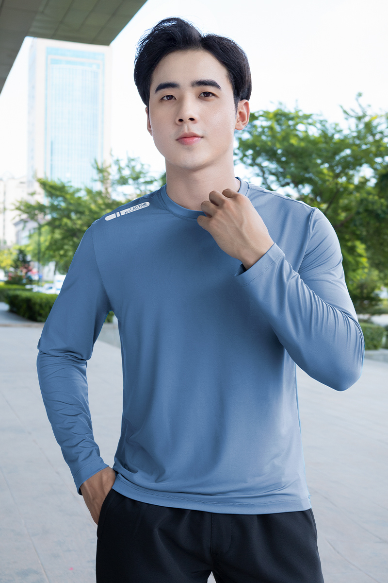 Áo Thun Nam Dài Tay Vải Thun Co Giãn 4 Chiều Cao Cấp GDT01_thumbnail_7