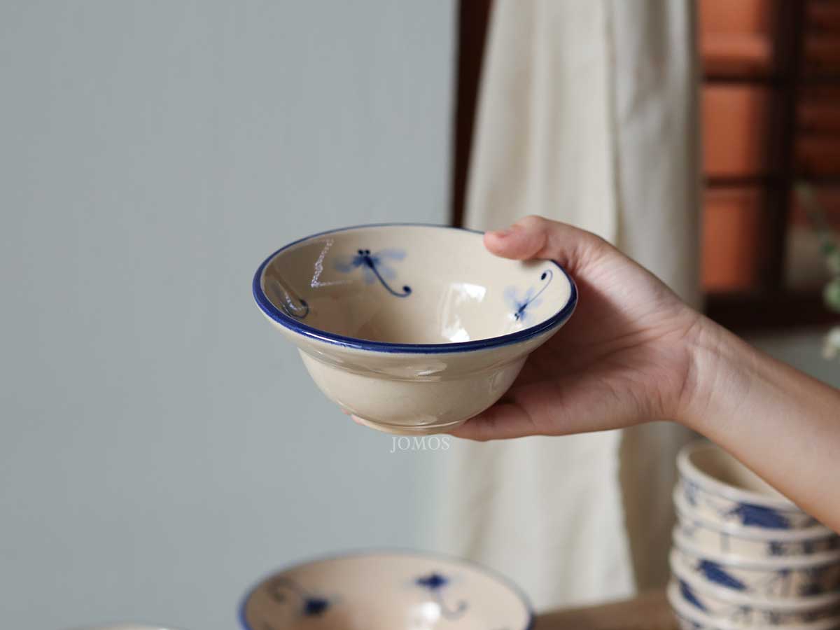 Chén chiết yêu 13cm gốm chuồn chuồn J000243_thumbnail_2