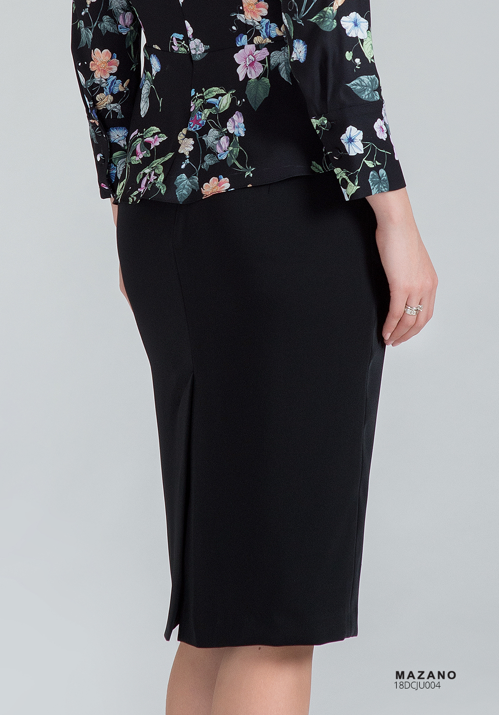 Chân váy Juyp vải Tuytxi màu đen công sở_thumbnail_2