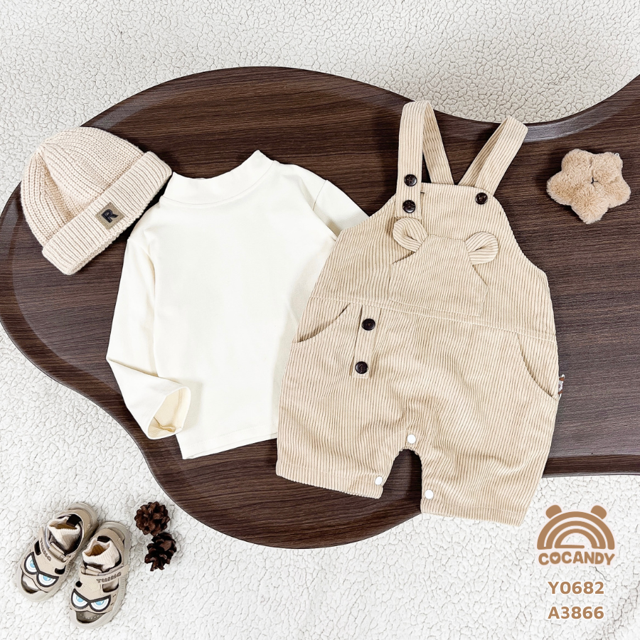 Yếm quần nhung BE túi ngực tai gấu_thumbnail_6