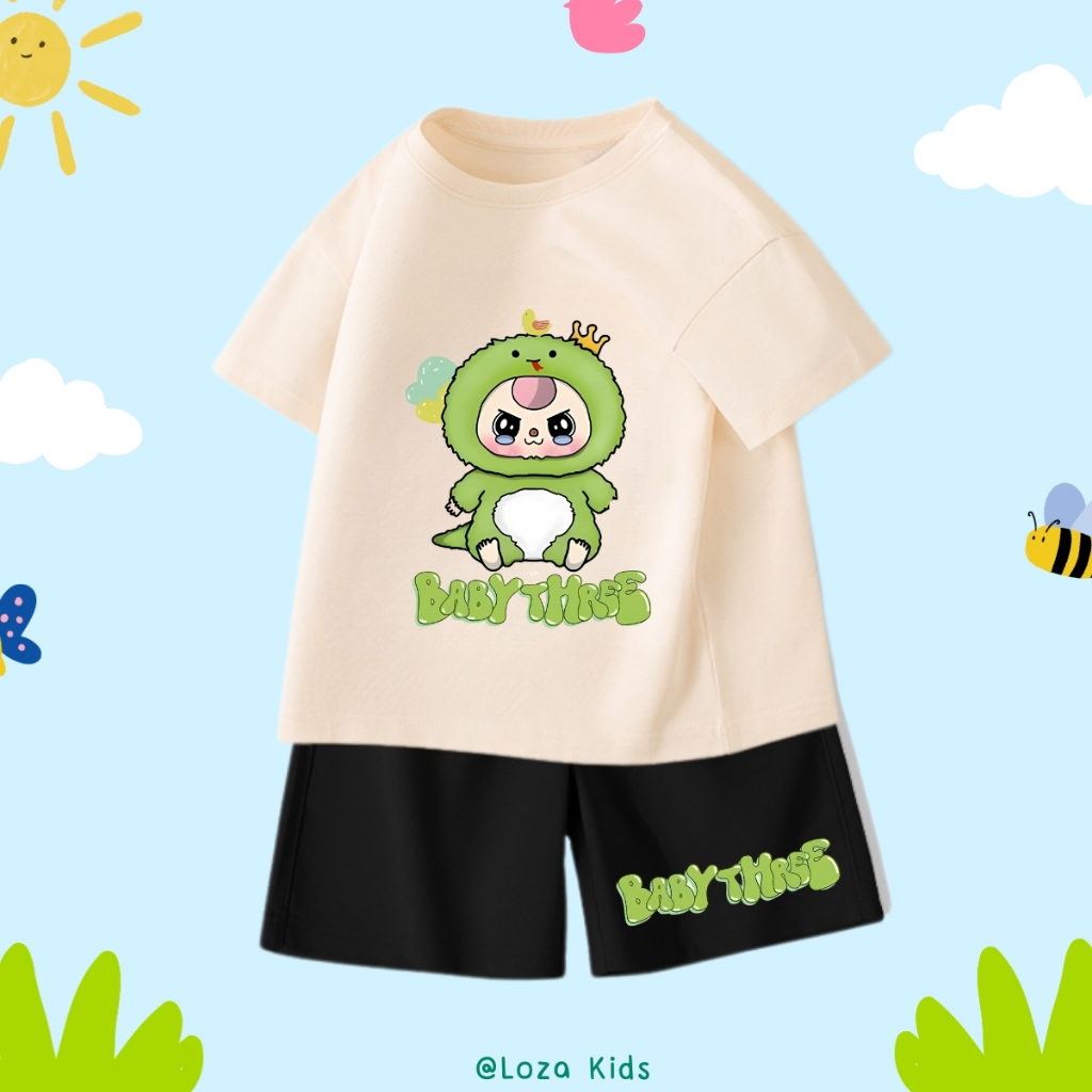 Bộ đồ bé trai in hình 'Baby Three'- Loza Kids SB214_thumbnail_4