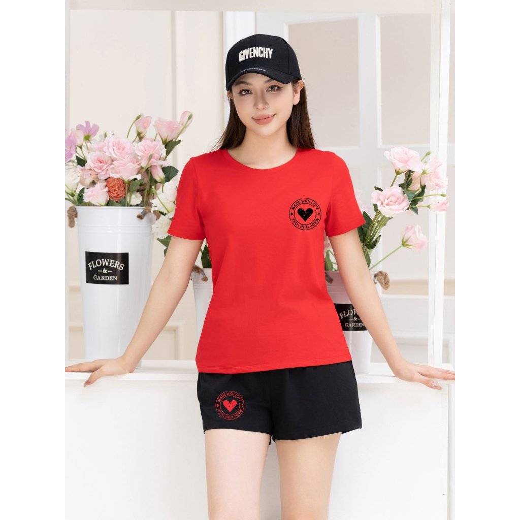 [Form Vừa] Bộ đồ nữ dáng vừa- Set đồ nữ mặc nhà mùa hè (áo thun + quần đùi) - LOZA G0132_thumbnail_10