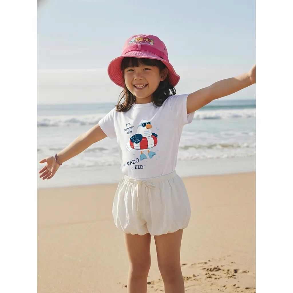 Áo thun bé gái form rộng hoạt hình hè biển Kado 3433_thumbnail_2