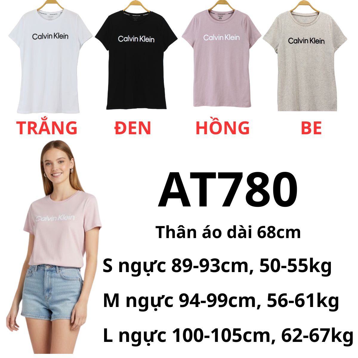 AT780 - Áo thun C-K nữ