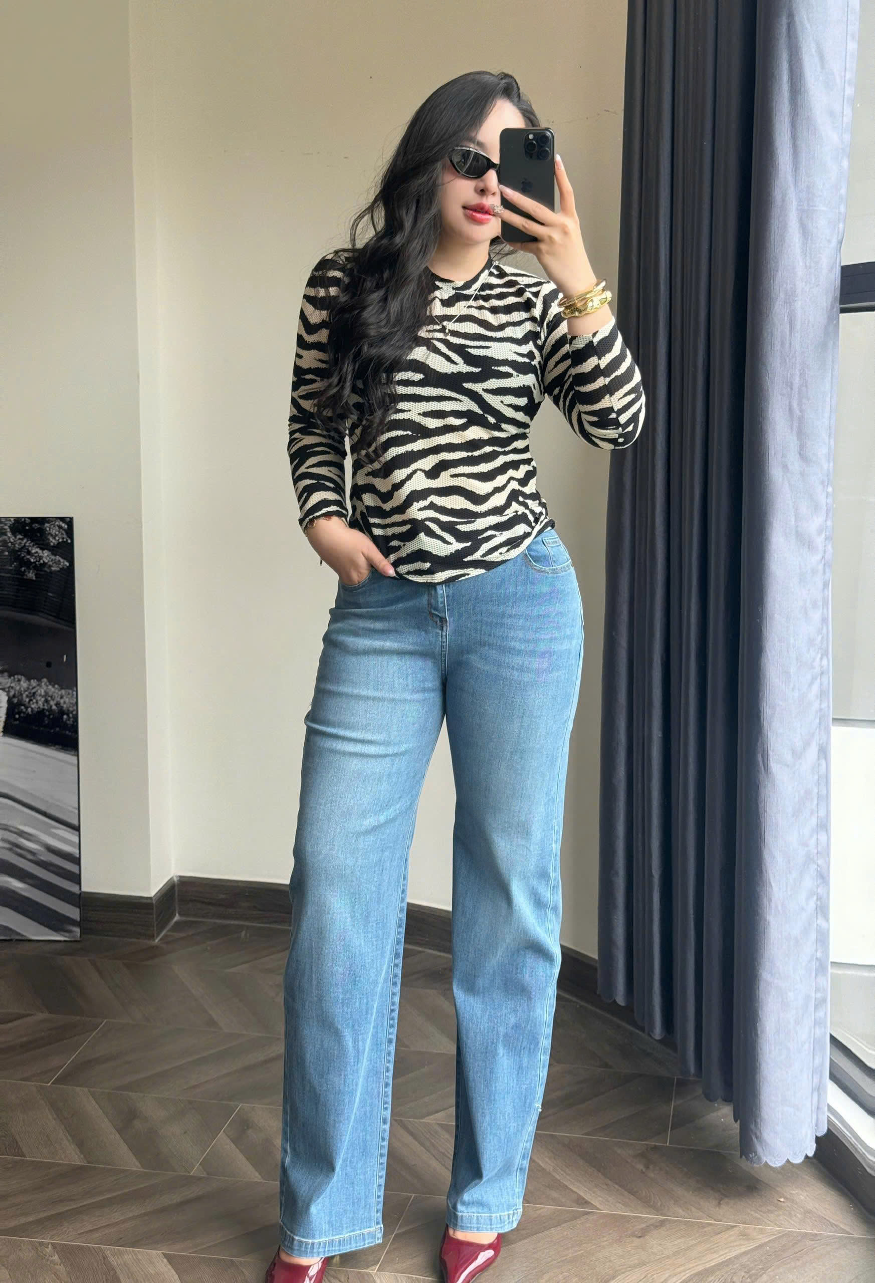 BIGSIZE - Áo thun tay dài sọc vằn T- AT9066_thumbnail_7