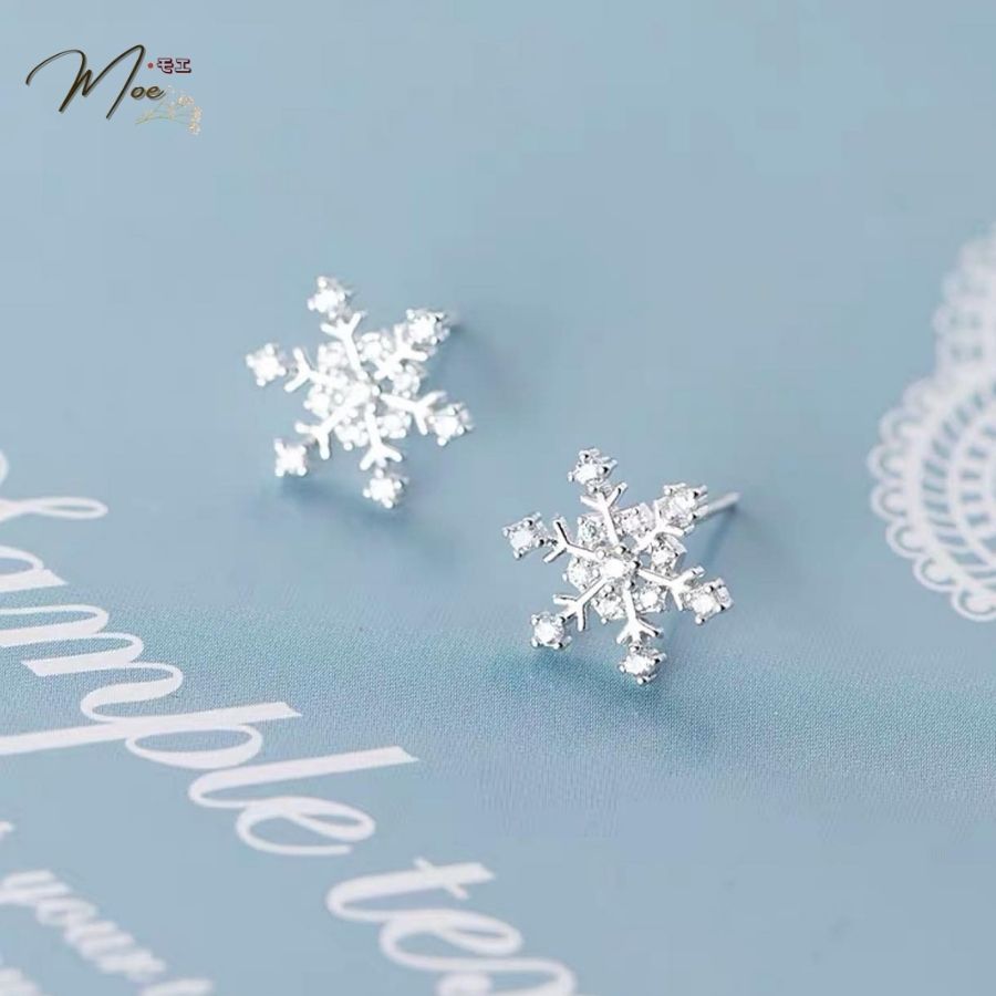 K58 - Khuyên tai tuyết pha lê