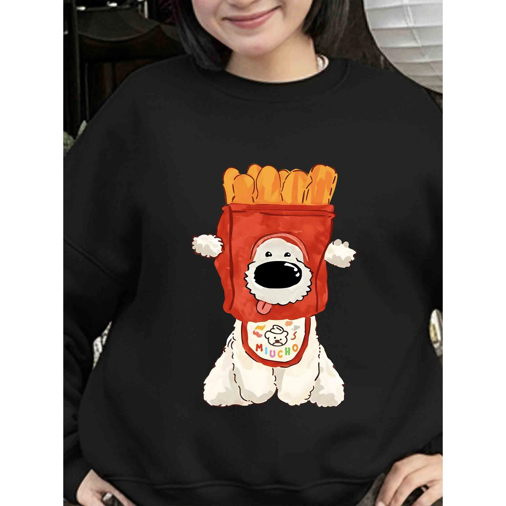 Áo Sweater boxy Miucho nỉ 2 da thoáng mát dày dặn cổ tròn đủ size hình cún in mix 2793_thumbnail_7