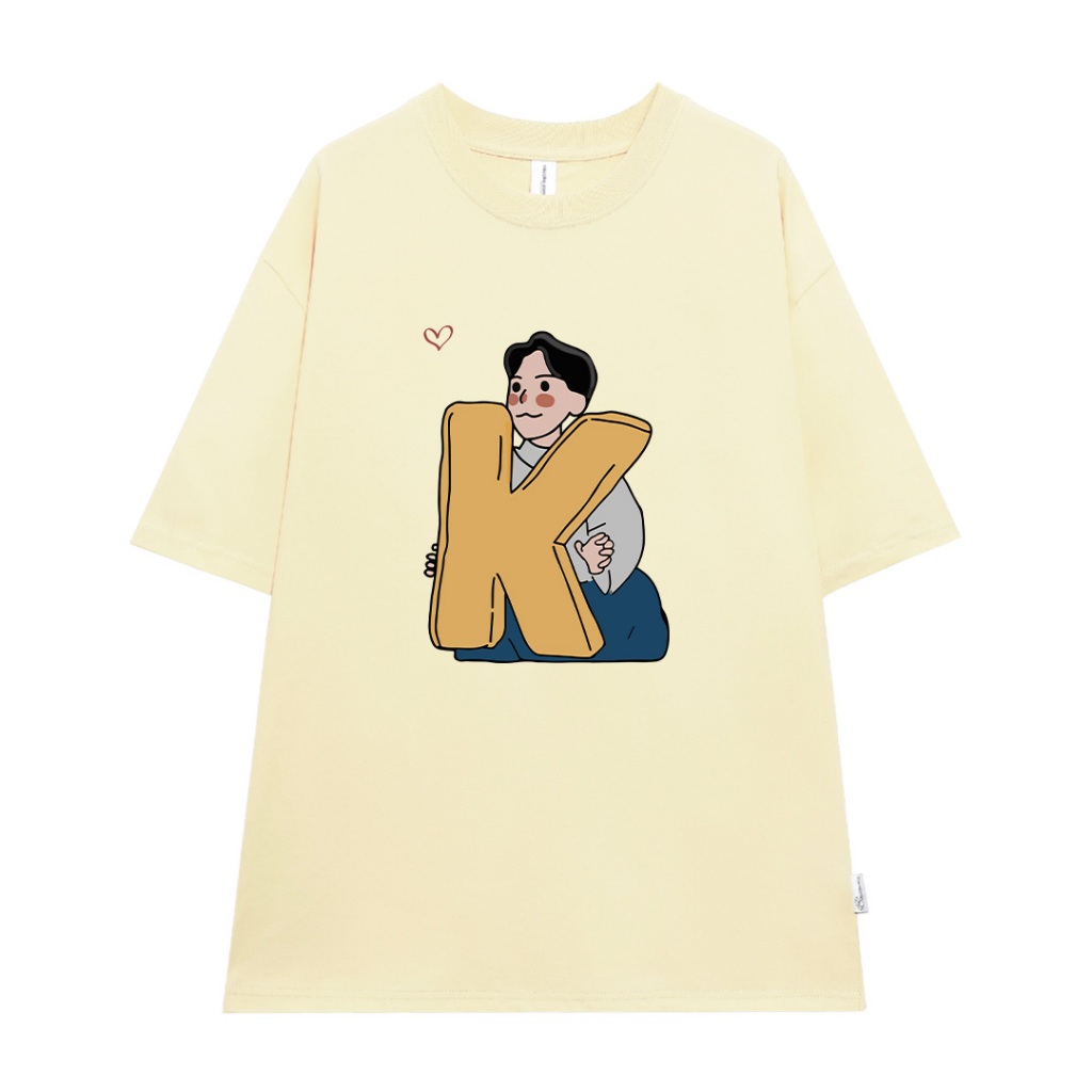 Áo thun couple cặp đôi local brand form rộng ATD763 Miucho cotton cổ tròn in artwork_thumbnail_6