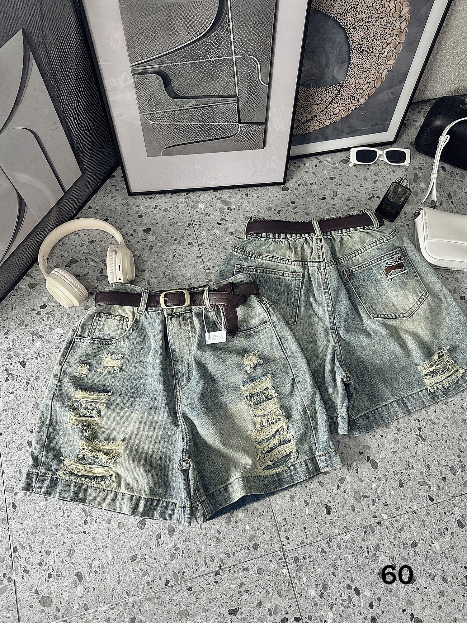 BIGSIZE NỮ- Quần short ngố lưng thun thêu cún T-QSJ60