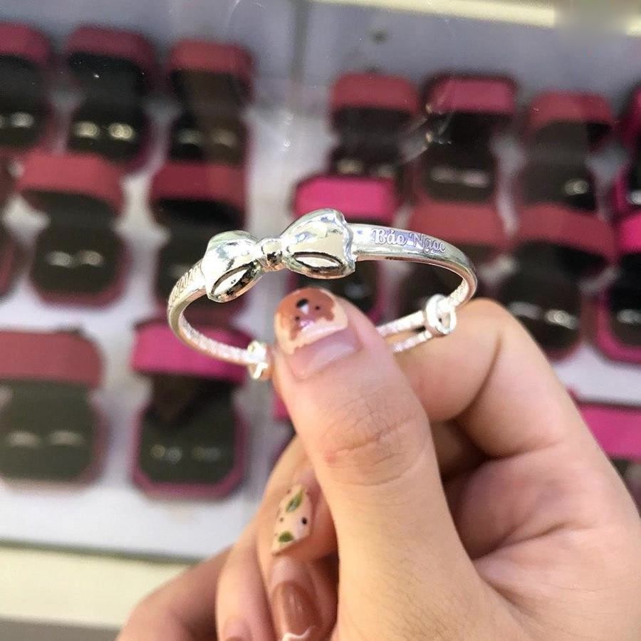 Lắc tay bạc cho bé gái hình nơ khắc tên TS0468_thumbnail_5