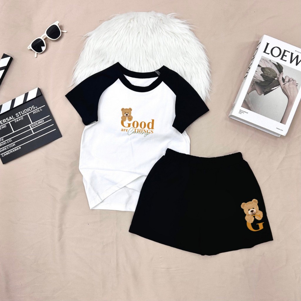 Bộ đồ trẻ em in hình gấu Good - Loza Kids FB89_thumbnail_4
