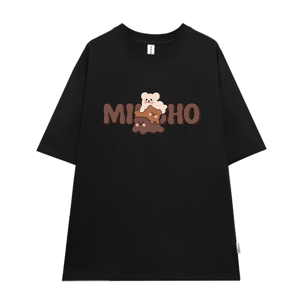 Áo phông local brand unisex ATD1190 Miucho tay ngắn vải cotton thoáng mát cổ tròn in mix_thumbnail_18