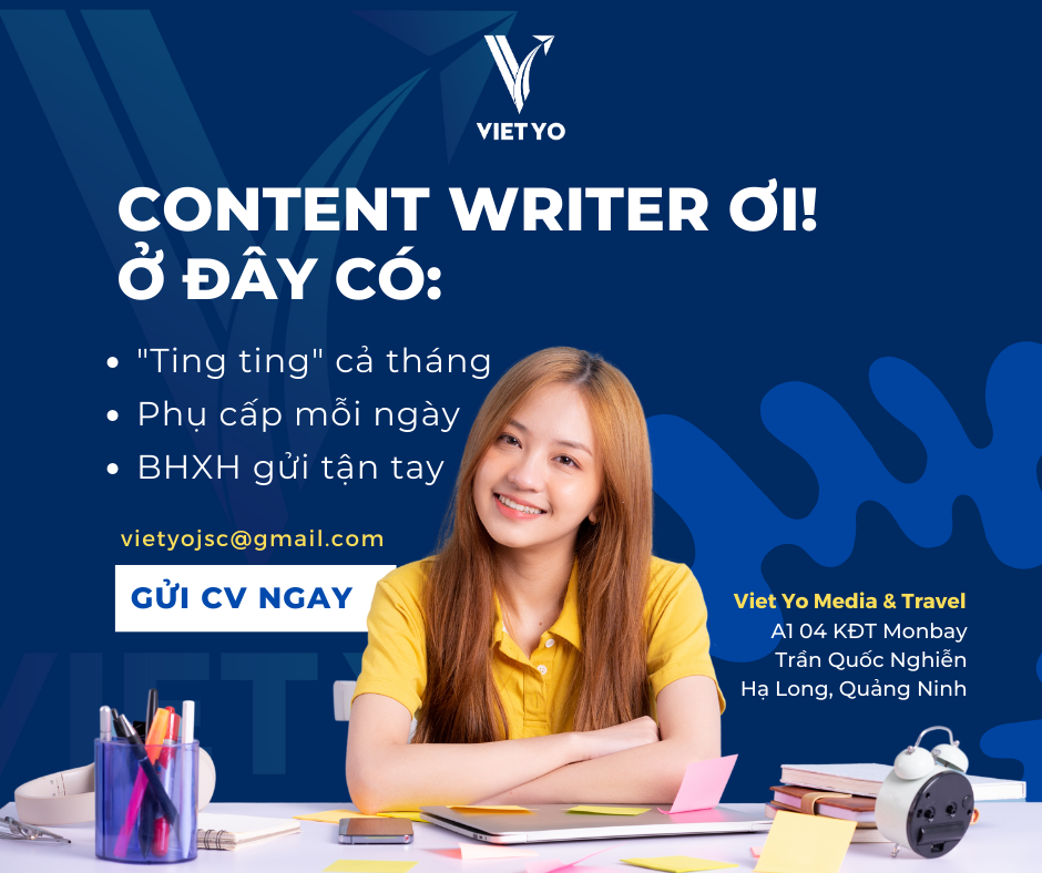 Viet Yo Agency tuyển dụng Content Writer fulltime