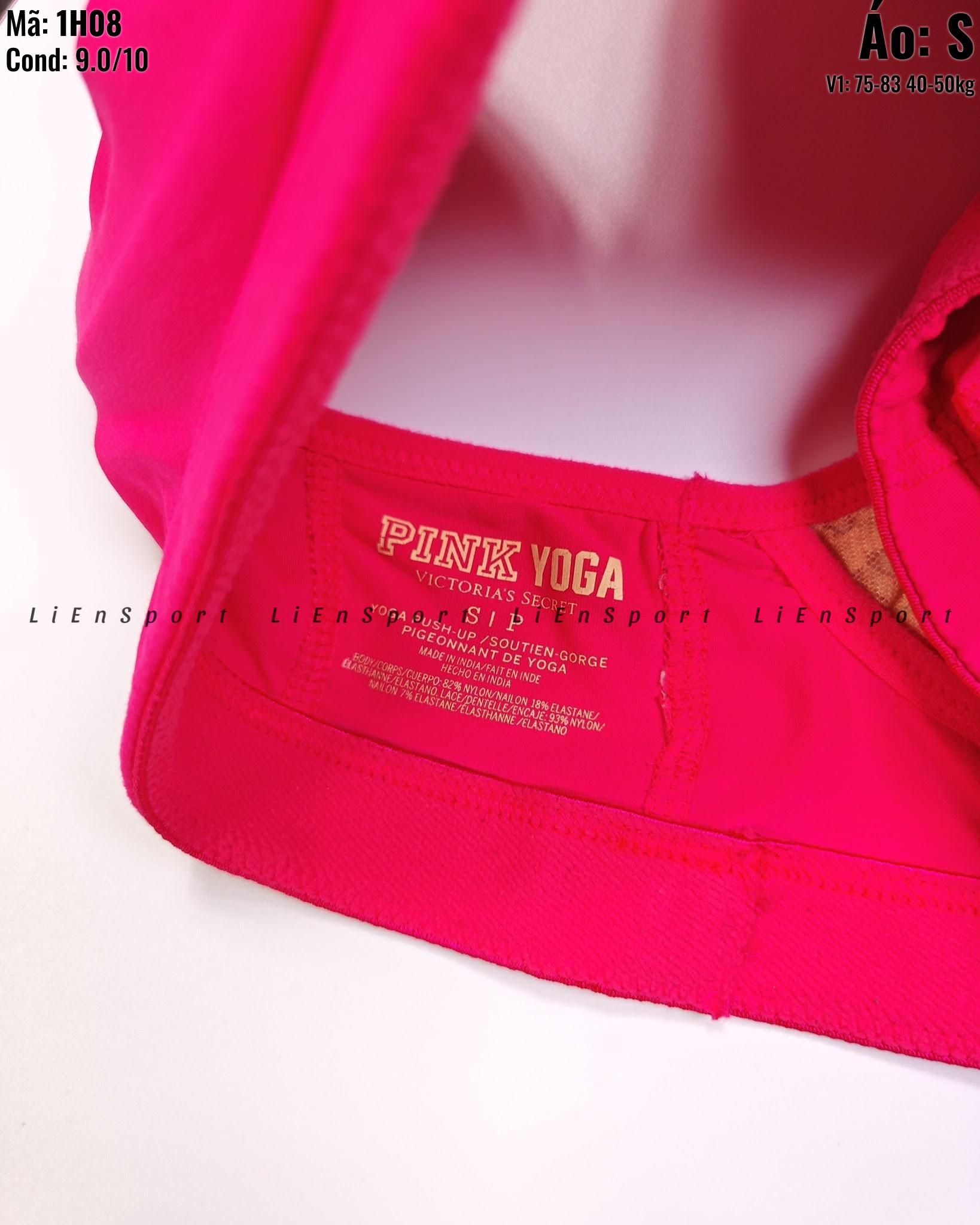 Victoria's Secret VSX Áo bra thể thao Nữ Size S Hồng đậm Auth 2nd Lưng chữ X ren lưới be Cup đúc mỏng không gọng Co giãn tốt Thấm hút mồ hôi Phù hợp yoga gym chạy bộ Mã:1H08_thumbnail_3