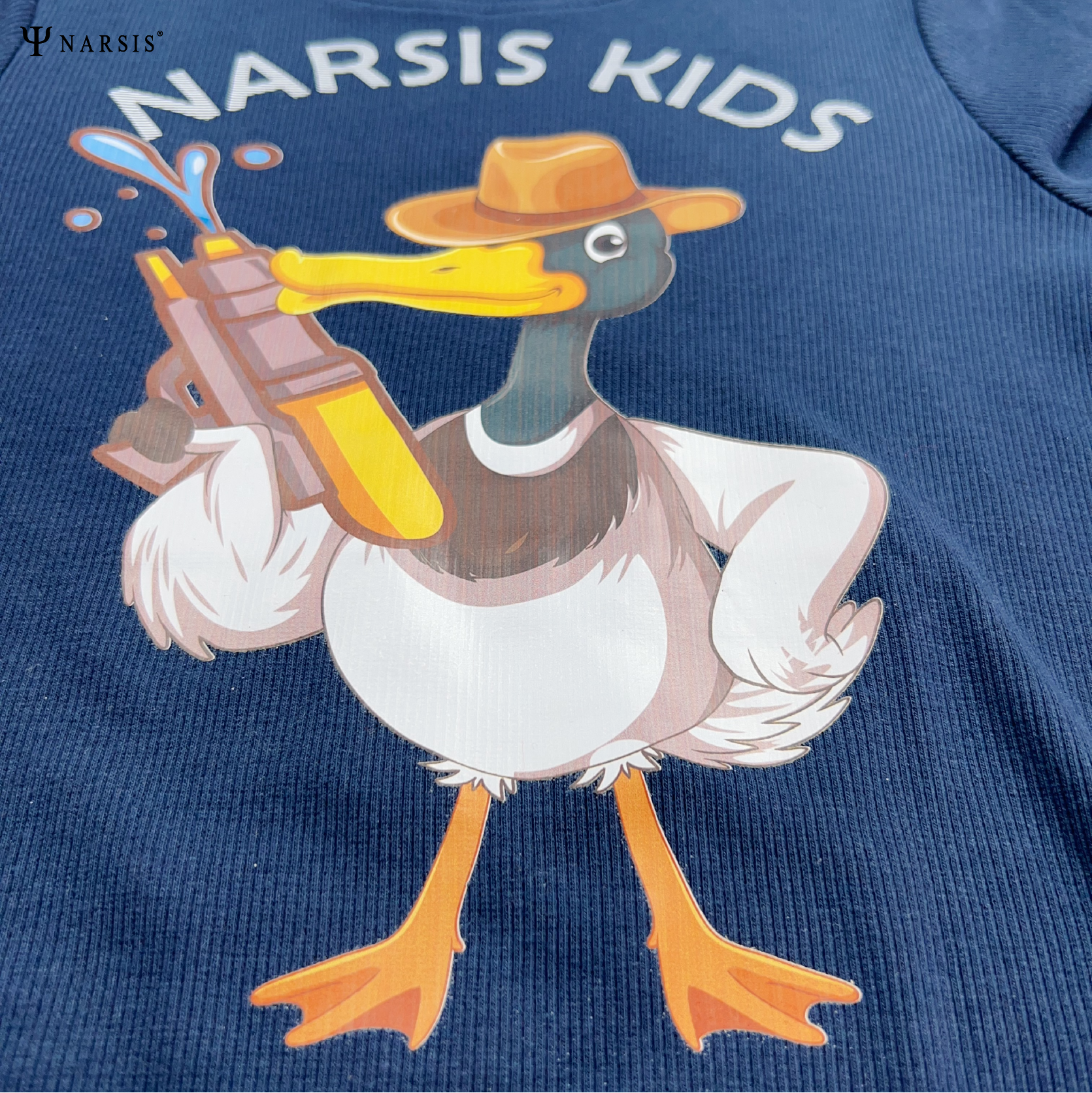 Bộ thu đông bé trai Narsis KE2090 chất cotton co giãn, họa tiết đơn giản._thumbnail_2