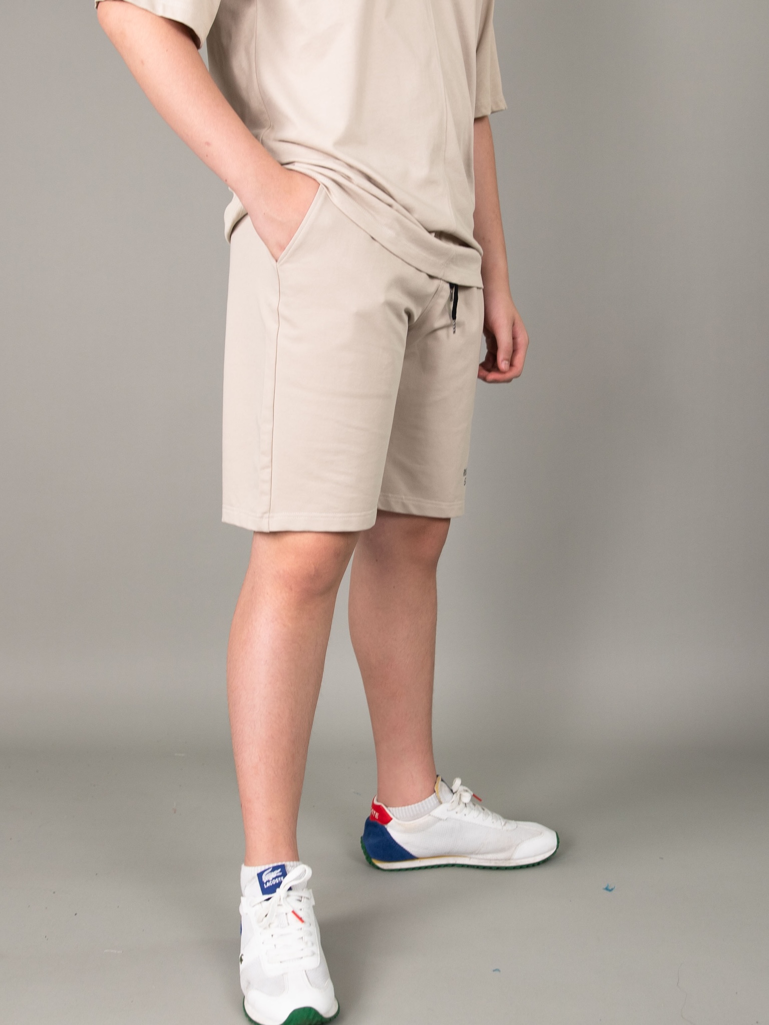 Quần short da cá be in chữ Run ahead_thumbnail_1