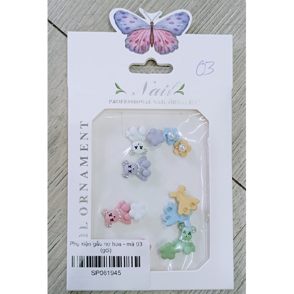 Phụ kiện gấu nơ hoa - mã 03