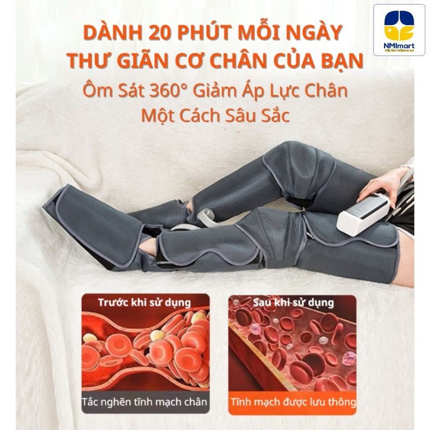 Máy Massage Chân NMIMART Khí Nén Trị Liệu Giãn Tĩnh Mạch_thumbnail_4