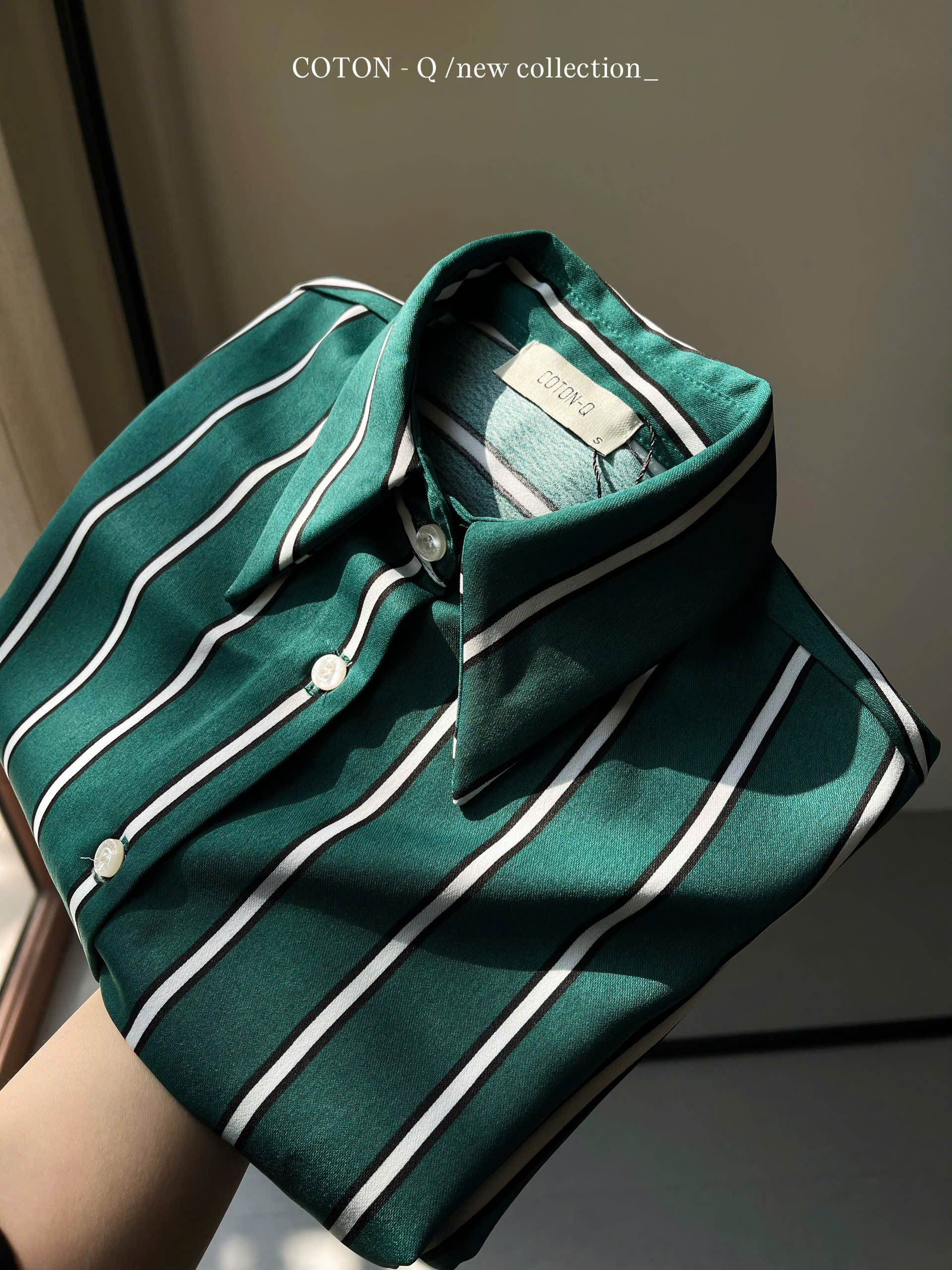 Áo somi tay dài sọc xanh đậm_thumbnail_4