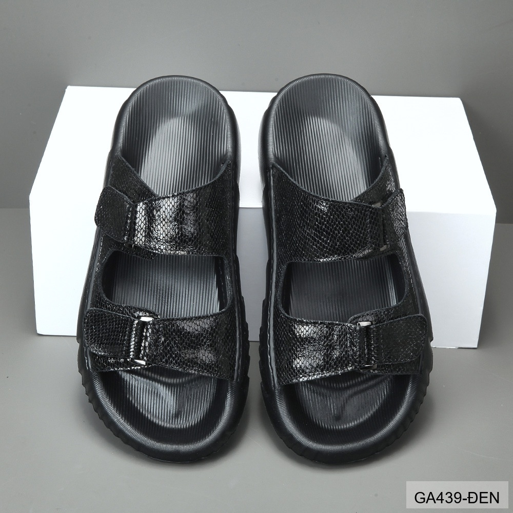 GA439 - Dép xỏ ngón nam đế dày êm chân, chất liệu da bò, phong cách thường ngày