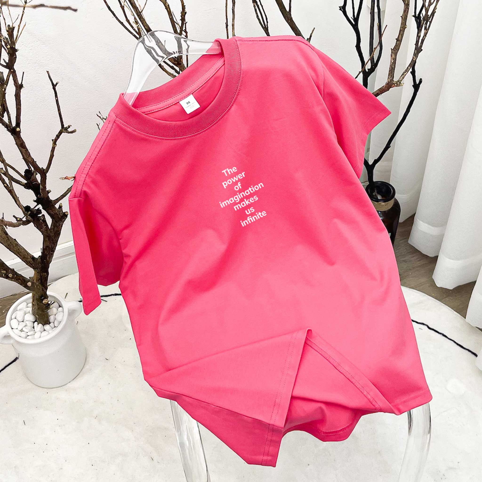 Áo thun nữ form vừa regular tôn dáng ARD1501 Miucho Chic vải cotton co giản cổ tròn in typography_thumbnail_9