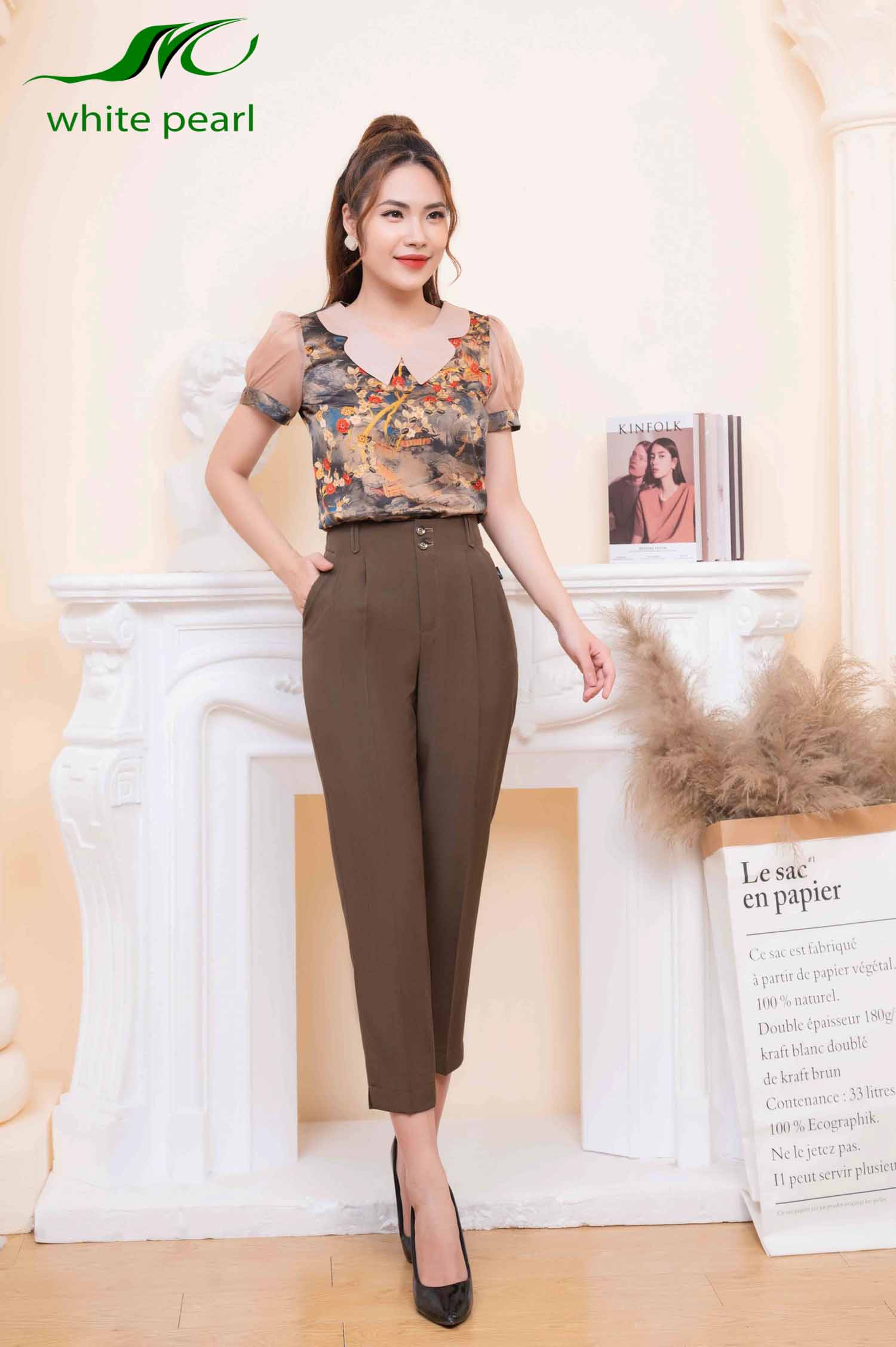 Quần baggy nữ thời trang công sở cao cấp White Pearl_thumbnail_5