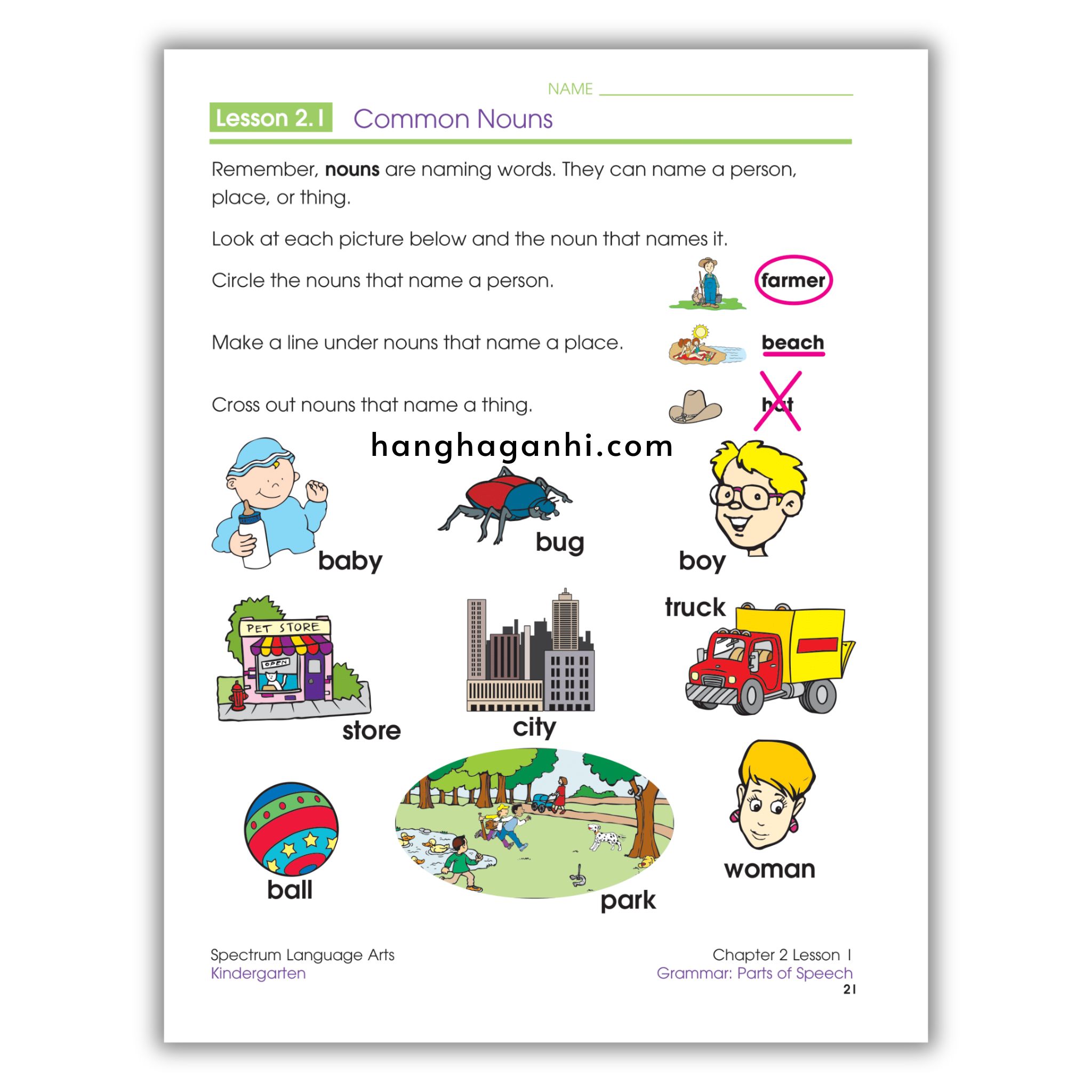 Sách Spectrum Language Arts Workbook Grade K_thumbnail_4
