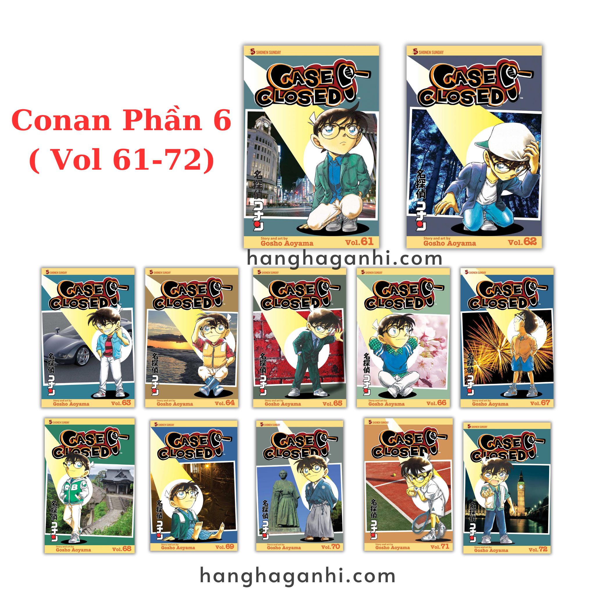 [TIẾNG ANH] - Truyện Tranh Thám Tử Lừng Danh Conan Phần 6 ( Vol 61-72)