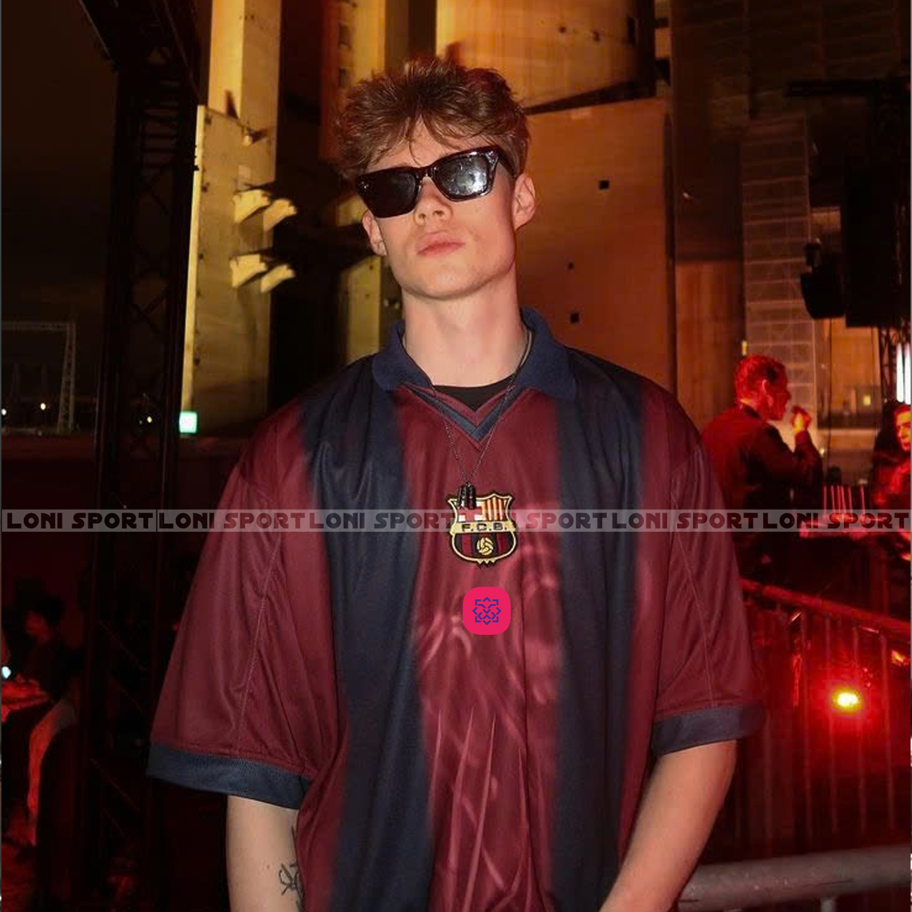 Áo Retro Barca X Cactus Jack sân nhà