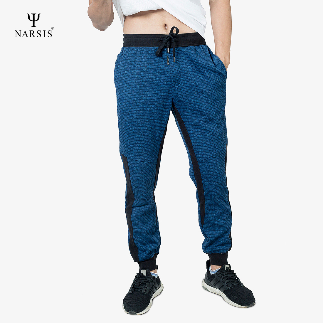 QUẦN DÀI NAM NARSIS  XANH TÍM THAN KẺ ĐEN G8006 NARSIS VẢI NỈ ẤM ÁP, MỀM MẠI, THÍCH HỢP MÙA ĐÔNG,...