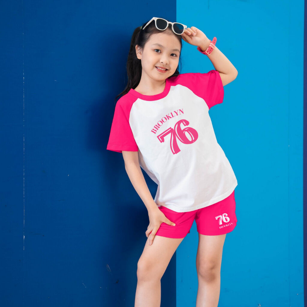 Bộ quần áo bé gái  phối màu in hình nhiều mẫu - Loza G0184_thumbnail_5