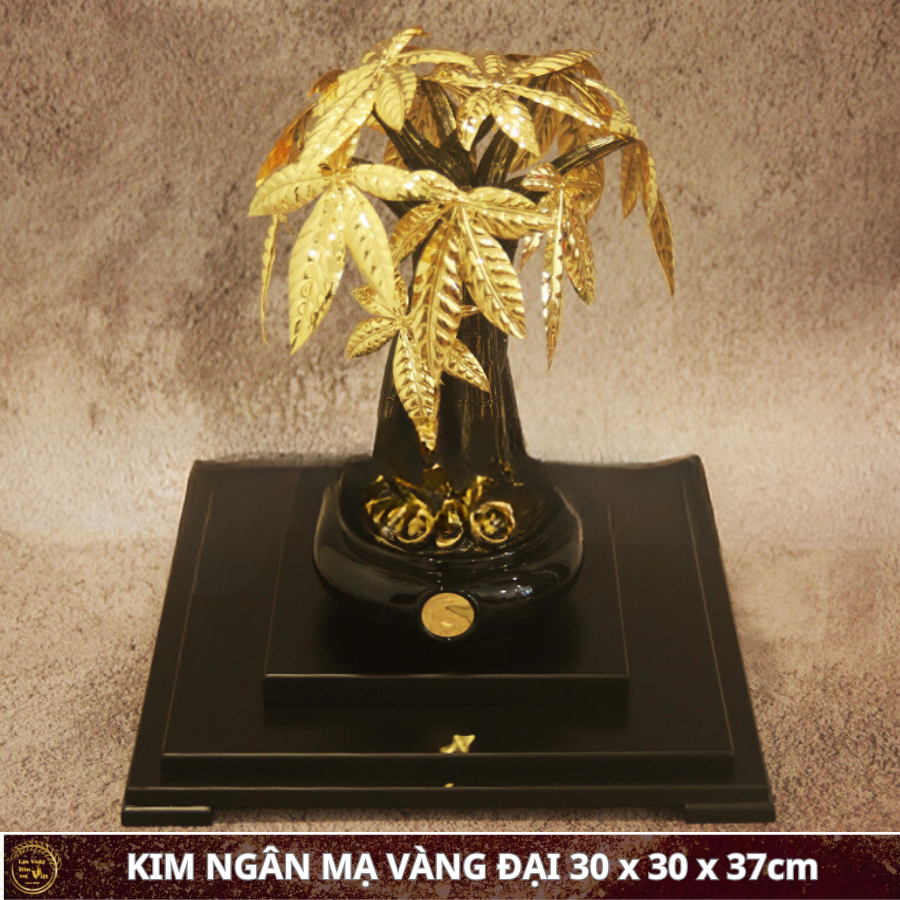 KIM NGÂN MẠ VÀNG 24K CỠ ĐẠI 30x30x37cm_thumbnail_0